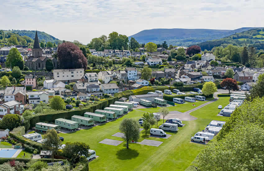 crickhowell aerial photo